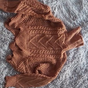 Cropped Knit Sweater